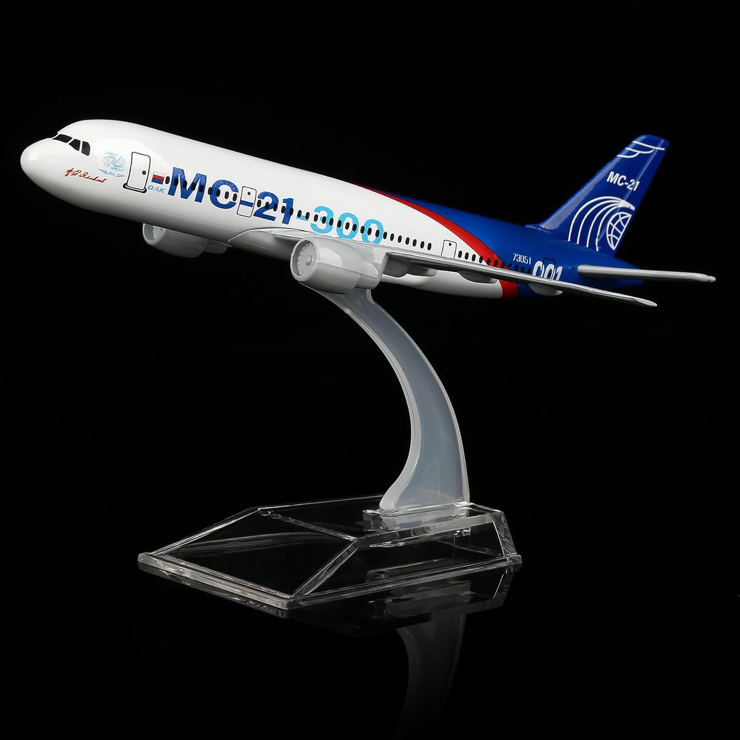 Model Kit Plane - 1/400 Scale 16cm Russia MC-21 Metal