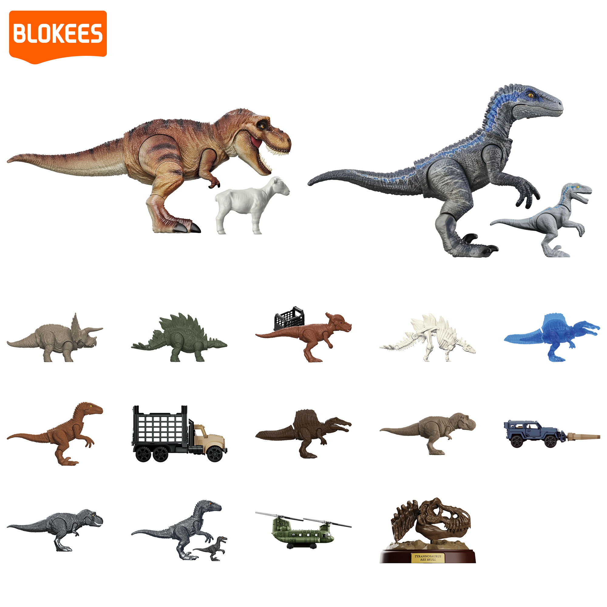 Model Kit Dinosaur - Blokees Jurassic World Terraventure TS 01