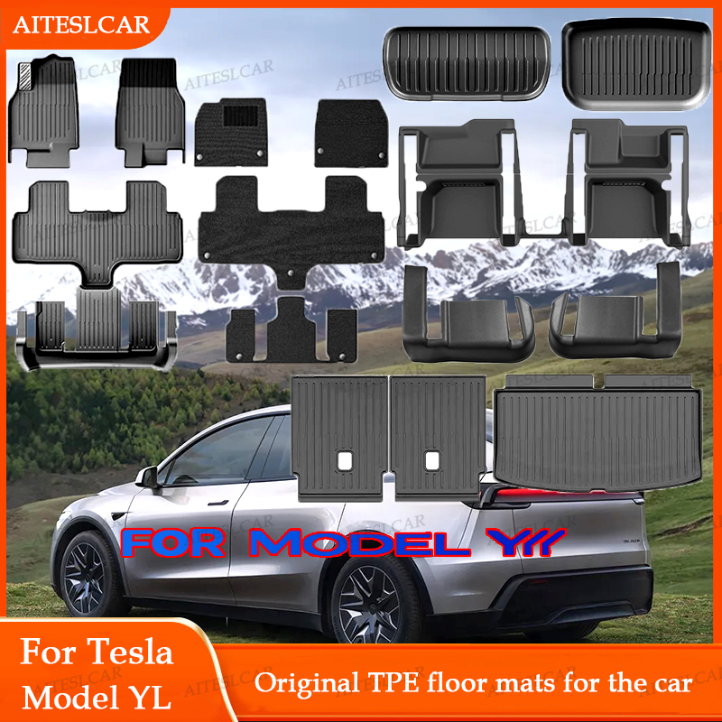 Model Kit Cars - For Tesla Floor Mat Model YL