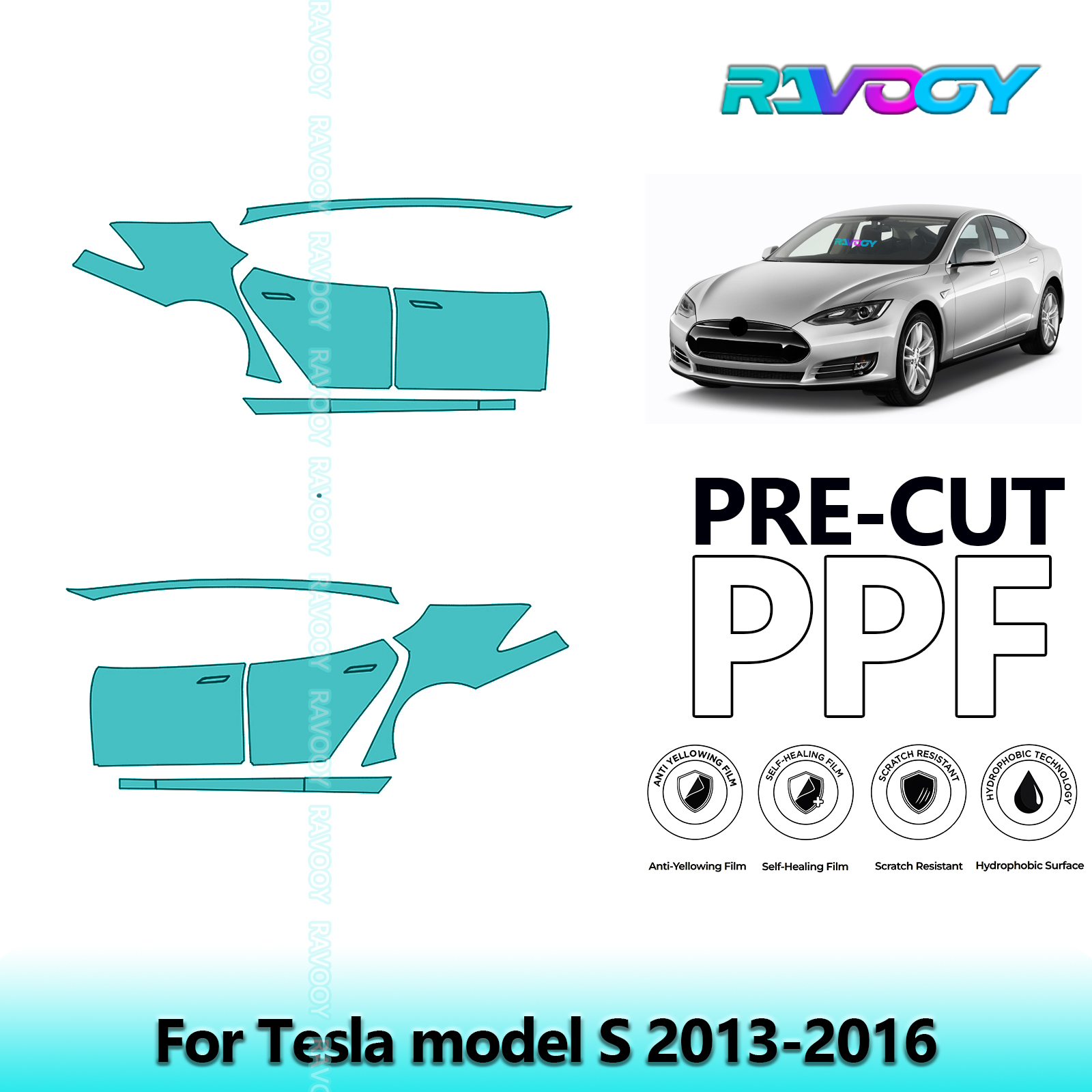 Paint Model Kit - For Tesla model S 2013-2016 8.5mil