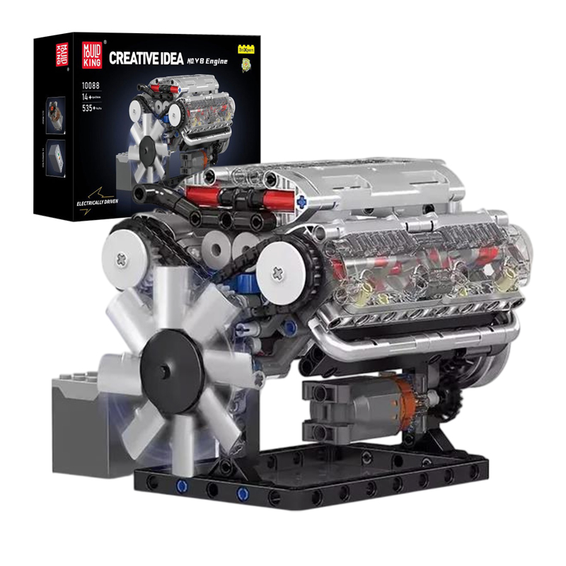 Model Kit V8 - MOULD KING 10088 V8 Engine Building