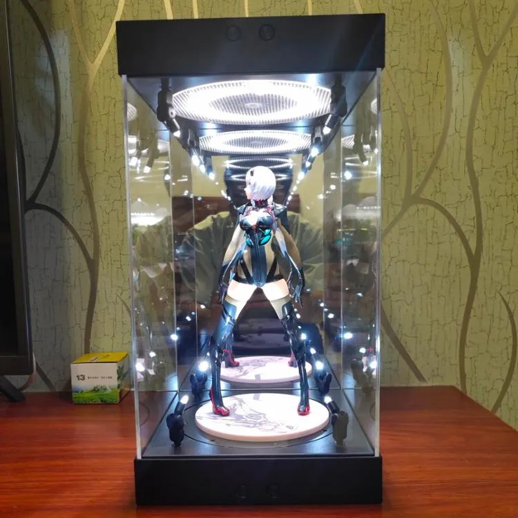 Model Kit Display Case - Rotating LED 12