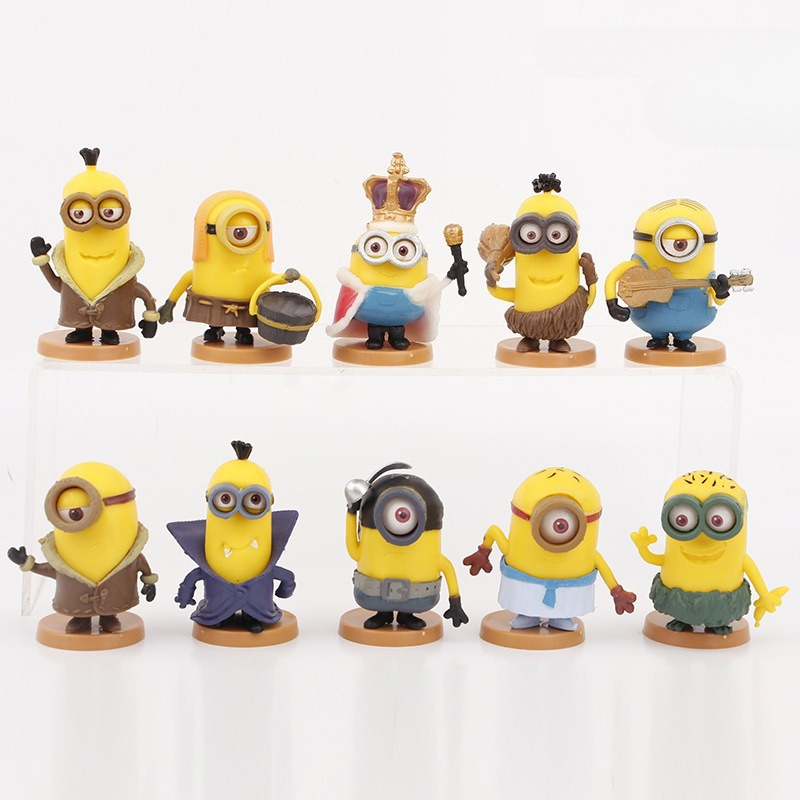 Model Kit New - New Cute Cartoon 10Pcs/Set Kawai Minions