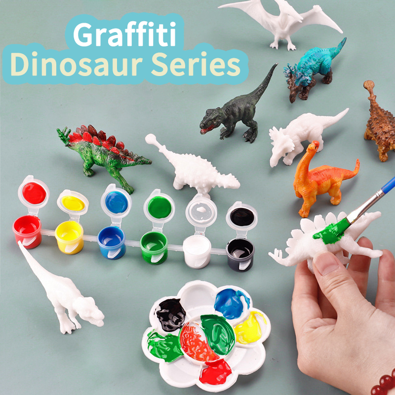 6pcs/8pcs, DIY Coloring Dinosa - Model Kit Dinosaur recensione e prezzo