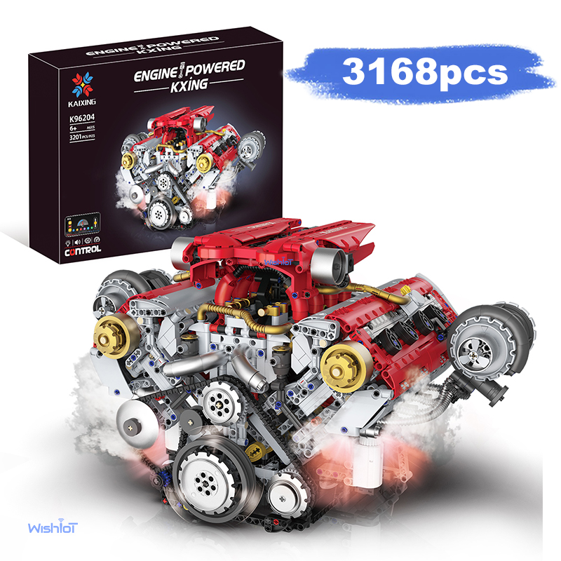 Motorized V8 Engine 3201Pcs Bu - Model Kit V8 recensione e prezzo