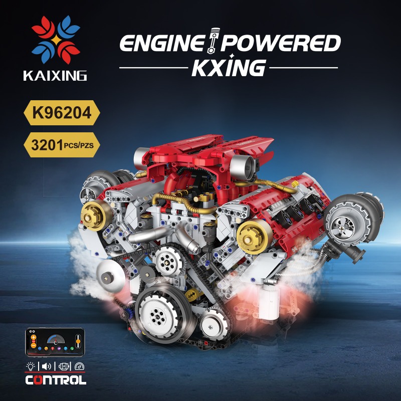 Motorized V8 Engine 3201Pcs Bu - Model Kit V8 recensione e prezzo