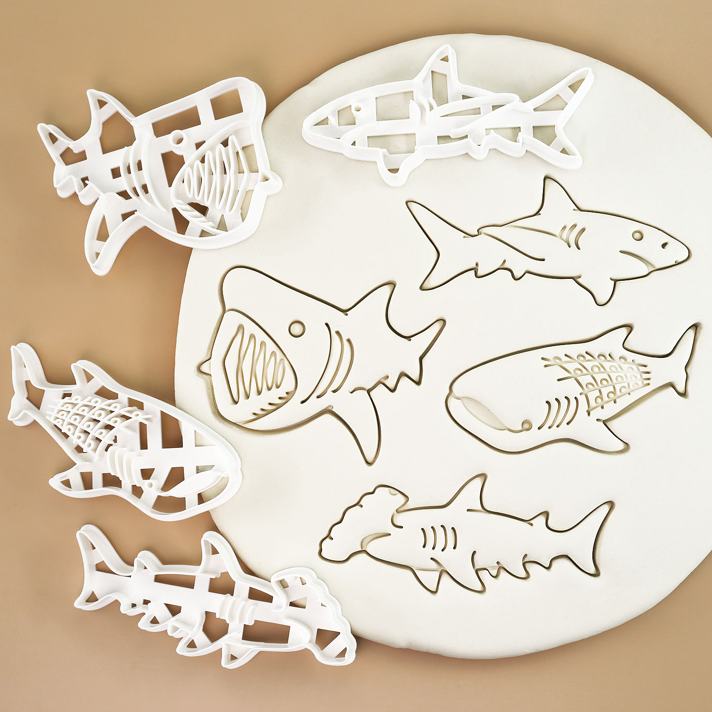 1 Pc/4 Pcs Shark Cookie Cutter - Model Kit Tank recensione e prezzo