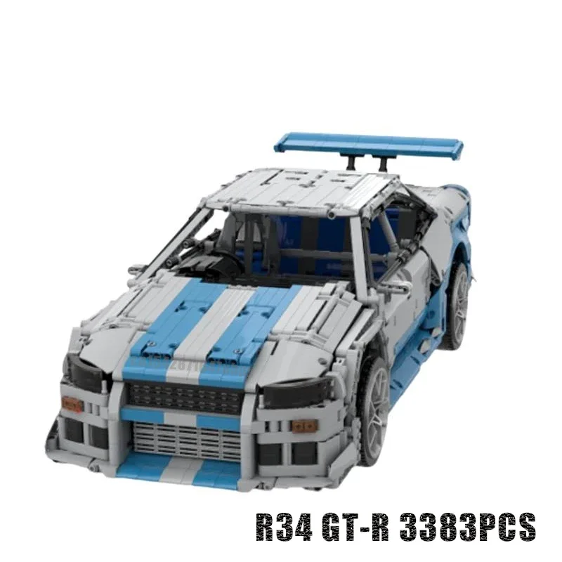 3383PCS supercar model buiding - Model Kit R34 recensione e prezzo