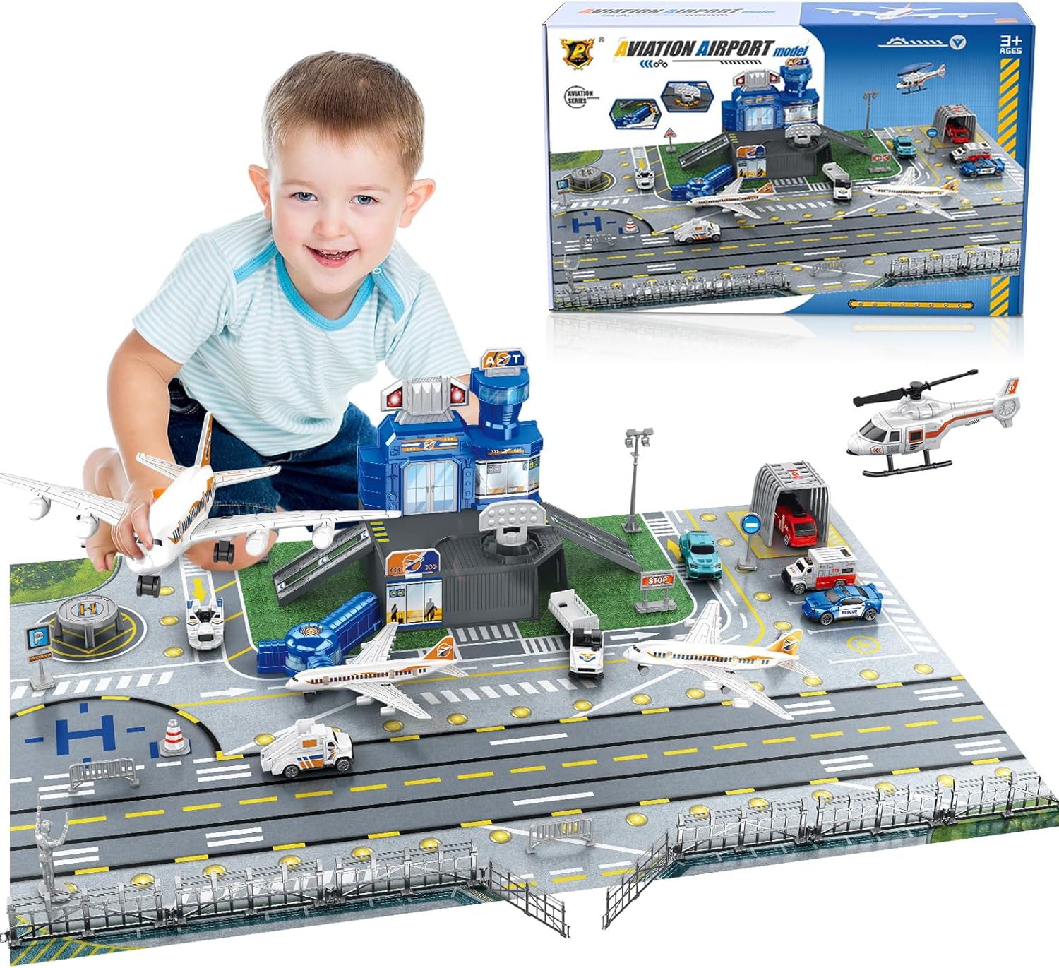 Children's Airport Scene Toy S - Model Kit Plane recensione e prezzo