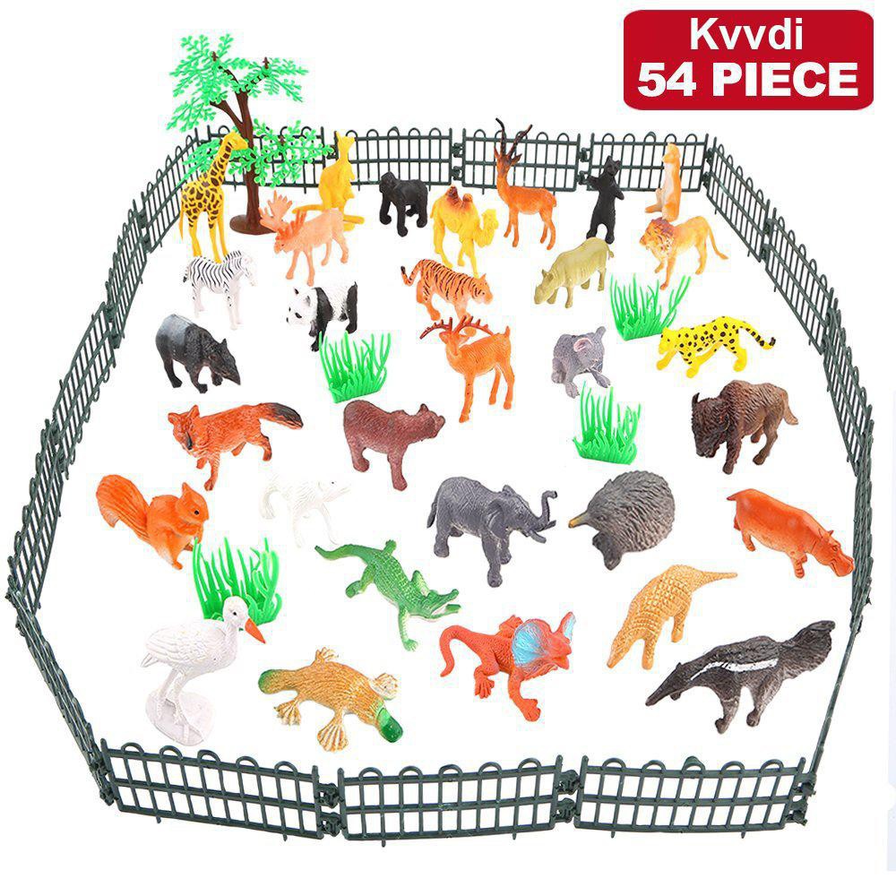 54 Pcs Mini Jungle Animal Toys - Model Kit Dinosaur recensione e prezzo
