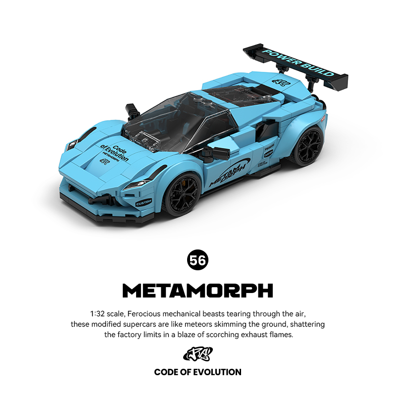 Blue Supercar Building Kit wit - Model Kit Display Case recensione e prezzo