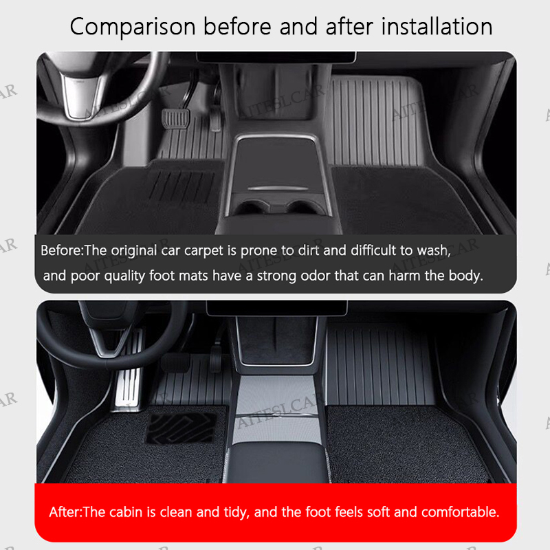 AITESLCAR For Tesla Floor Mat  - Model Kit Cars recensione e prezzo