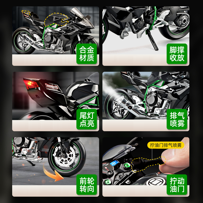 1:9 Kawasaki H2R With Spray Al - Model Kit Harley Davidson recensione e prezzo