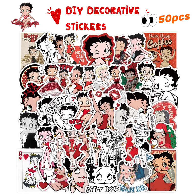 New 50PCS Betty Boop Sticker A - Model Kit New recensione e prezzo