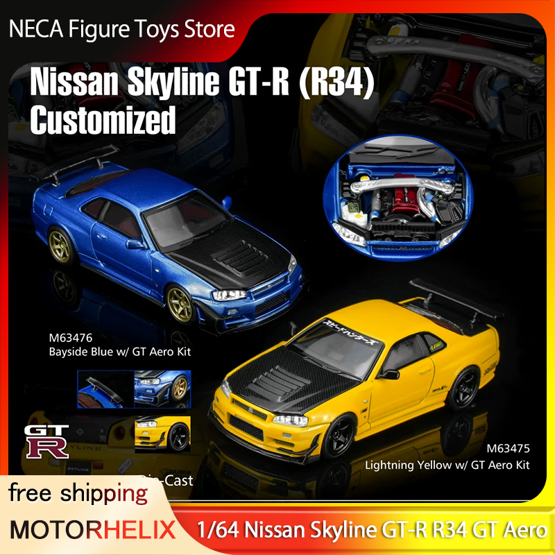 MOTORHELIX 1:64 Nissan Skyline - Model Kit R34 recensione e prezzo