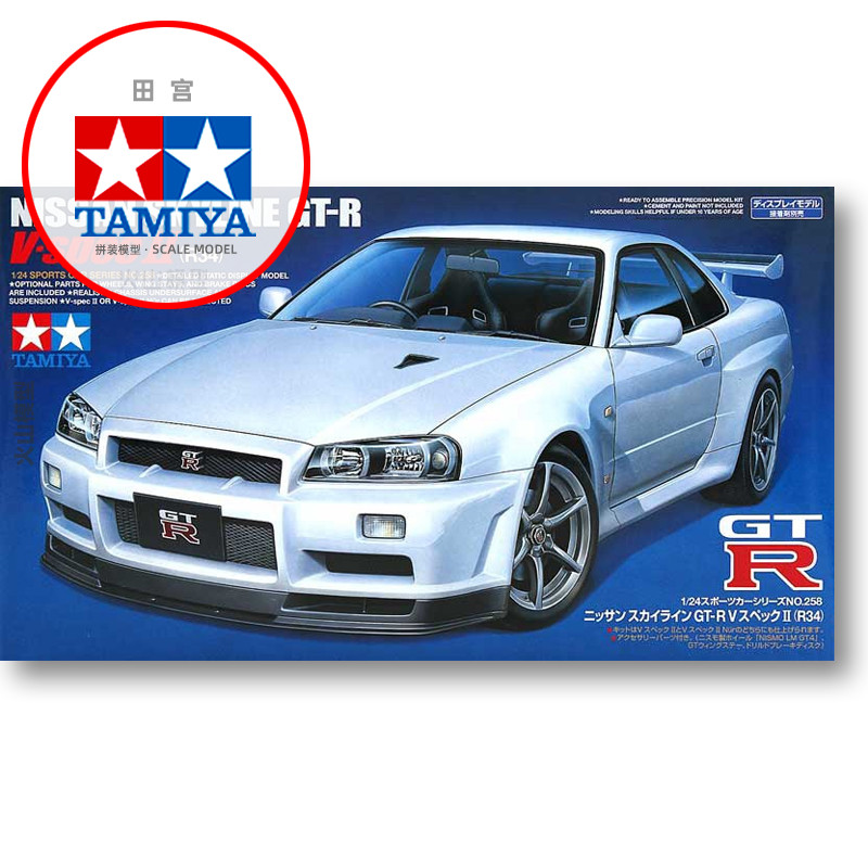 Static assembly car model Tami - Model Kit R34 recensione e prezzo