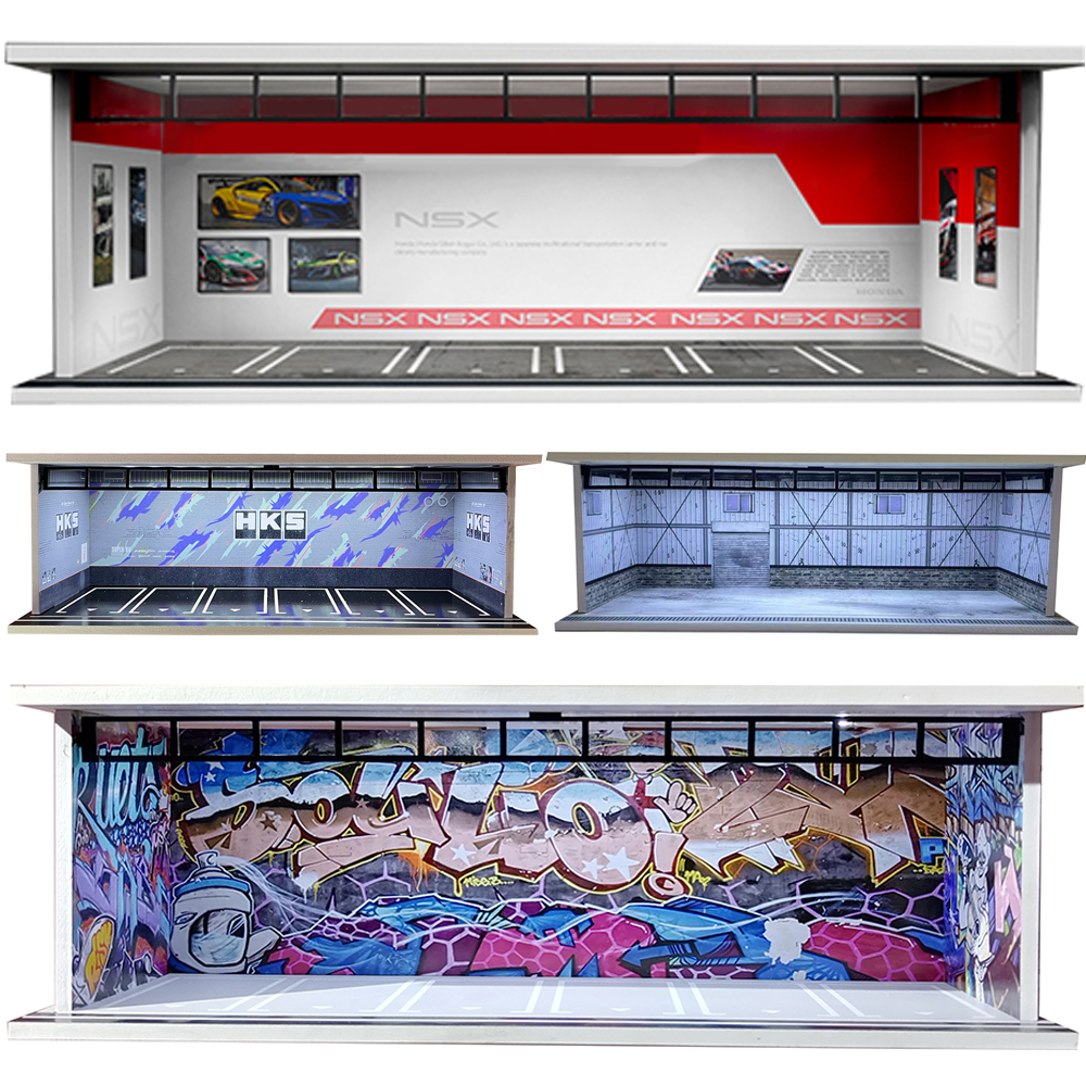 1:64 Scale DIY Garage Diorama  - Model Kit Display Case recensione e prezzo