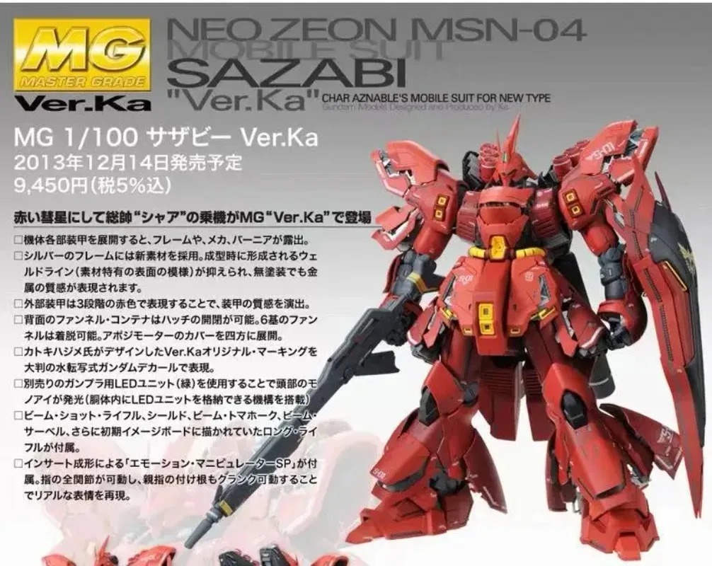 BANDAI SPIRITS MG 1/100 Char's - Gundam Model Mg recensione e prezzo