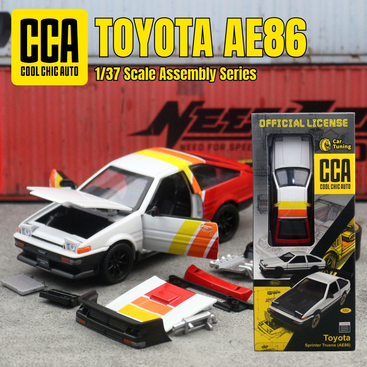 1/37 TOYOTA AE86 Sprinter True - Model Kit Ae86 recensione e prezzo