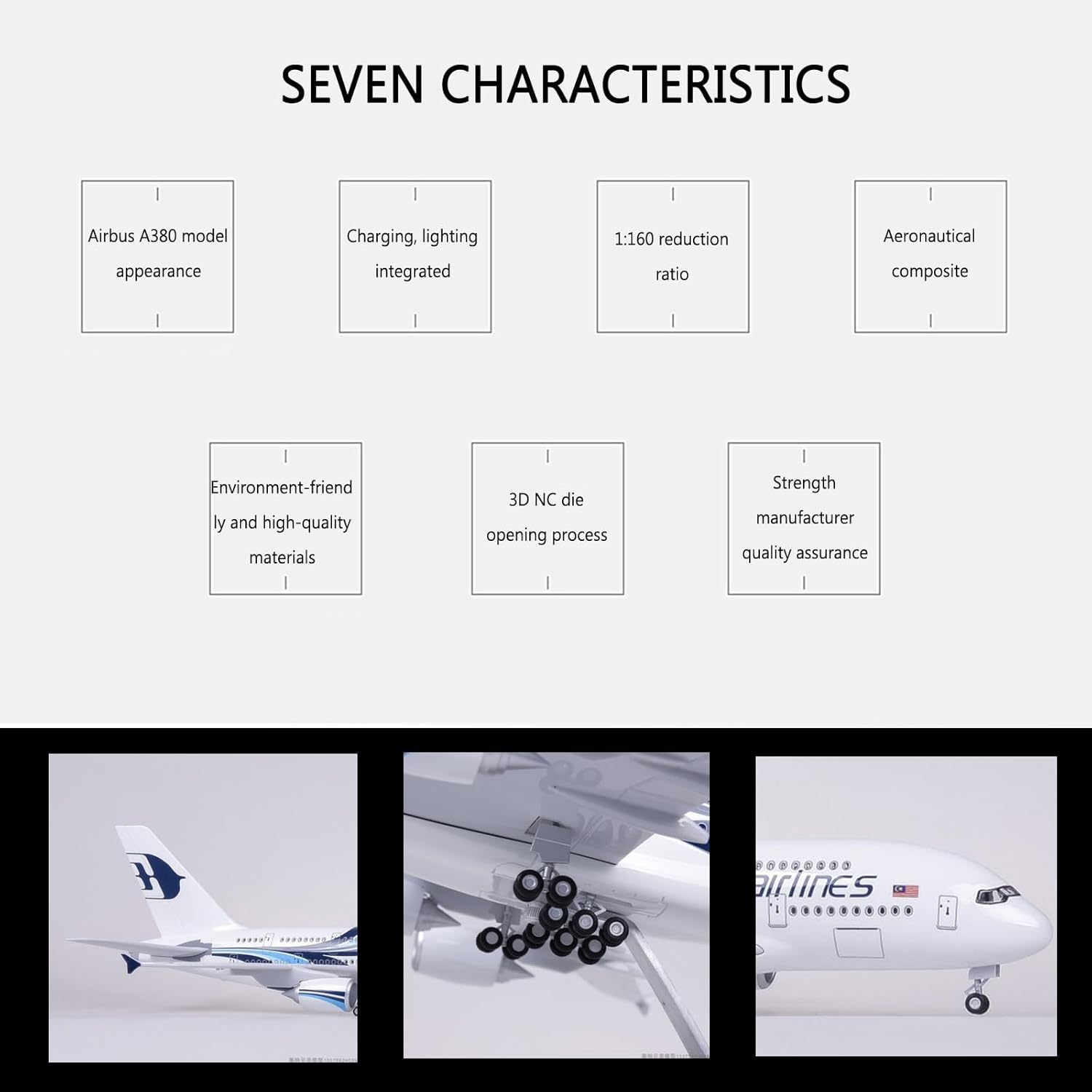 1:160 Scale Malaysia Airlines  - Model Kit Simulator recensione e prezzo
